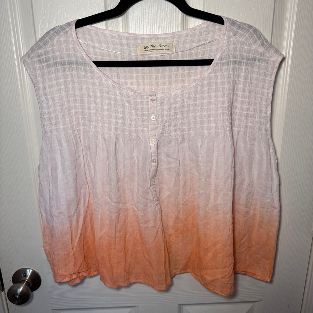 We The Free Ombre Sleeveless Popover Top